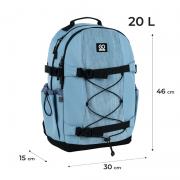 Рюкзак "GoPack" /GO25-186L-2/ Education Teens 186 блакитний (1/10)