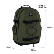 Рюкзак "GoPack" /GO25-186L-3/ Education Teens 186 хакі (1/10)