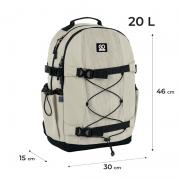 Рюкзак "GoPack" /GO25-186L-4/ Education Teens 186 бежевий (1/10)
