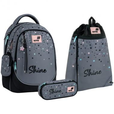 Набір "Kite" /SET_K26-700M-2/  рюкзак + пенал + сумка для взуття 700 Shine (1/6)