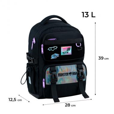 Набір "Kite" /SET_MH26-1022M/  рюкзак + пенал + сумка для взуття 1022 Monster High (1/6)