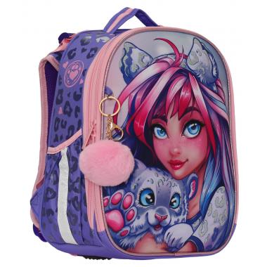 Ранець-рюкзак "CLASS" /2406C/ SchoolCase Mini 2 відд., 35х27х16см, "Cute pet" (1/4)
