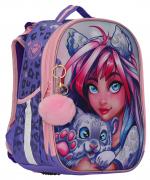 Ранець-рюкзак "CLASS" /2406C/ SchoolCase Mini 2 відд., 35х27х16см, "Cute pet" (1/4)
