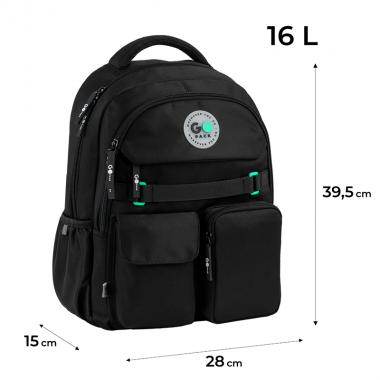 Рюкзак "GoPack" /GO26-183M-3/ Education 183 чорний (1/10)