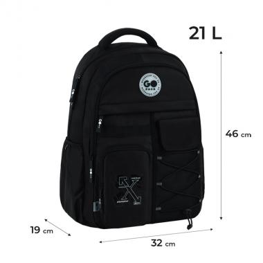 Рюкзак "GoPack" /GO26-184L-3/ Education Teens 184 чорний (1/10)