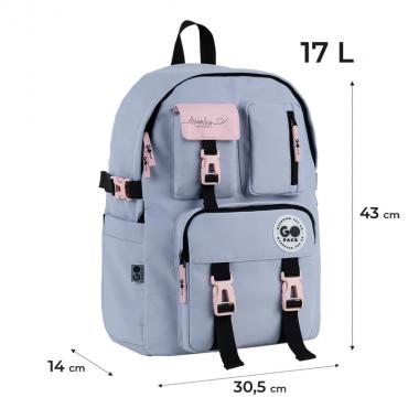 Рюкзак "GoPack" /GO26-2500L-1/ Education Teens 2500L сірий (1/10)