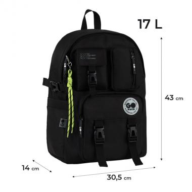 Рюкзак "GoPack" /GO26-2500L-3/ Education Teens 2500L чорний (1/10)