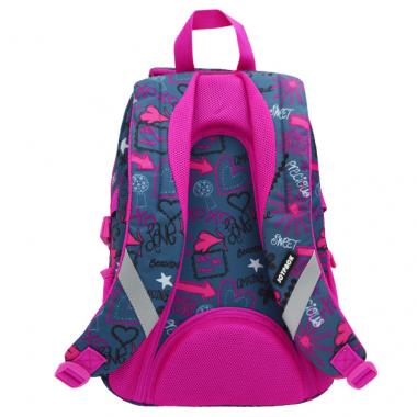 Рюкзак-орт. "JO/Joypack" /0071SE/ "Love" 3 від., отв/ навуш., від/ноут 39*28*17см