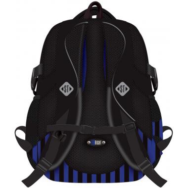Рюкзак шкільний "ST.RIGHT" /BP01/ BLACK & BLUE 667503, 43*32*21 см