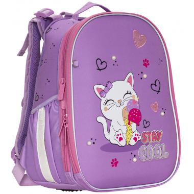Ранець-рюкзак "CLASS" /2501C/ SchoolCase Mini 2 відділення, 35х27х16см, "Cool Kitten"