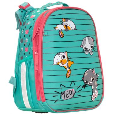 Ранець-рюкзак "CLASS" /2504C/ SchoolCase Mini 2 відділення, 35х27х16см, "Kittens"