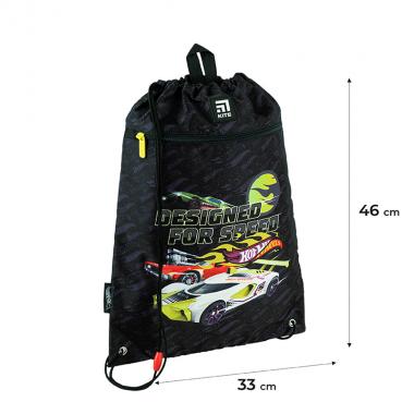 Набір "Kite" /SET_HW24-501S/ рюкзак + пенал + сумка для взуття 501S Hot Wheels (67250) (1/8)