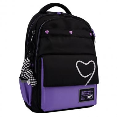 Рюкзак шкільний "YES" /559923/ TS-48 Purple Hearts 45*31*15см (1/15)