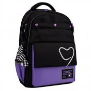 Рюкзак шкільний "YES" /559923/ TS-48 Purple Hearts 45*31*15см (1/15)